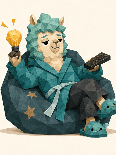 Lazy Genius alpaca mascot